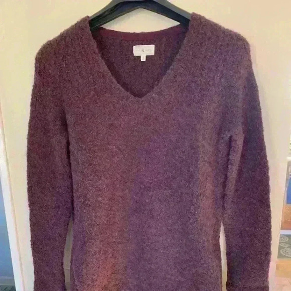 Lou and Grey By LOFT Sweater Maroon Burgundy Size S - Picture 3 of 6